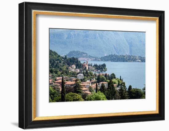 View of the town of Tremezzo, Lake Como, Italian Lakes, Lombardy, Italy, Europe-Jean Brooks-Framed Photographic Print