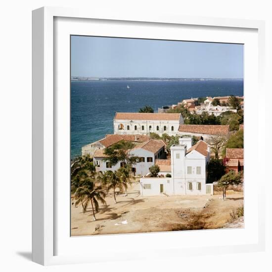 View of the town on Goree Island, off Cape Verde, an important selling-station for the Atlantic sla-Werner Forman-Framed Giclee Print