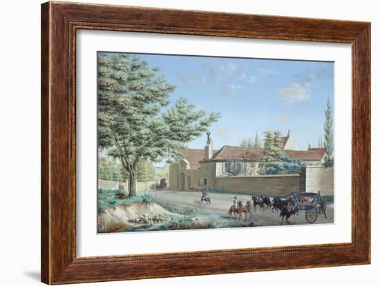 View of the Trou D'Enfer Farm Between Saint-Germain and Marly, C.1810-Antoine Pierre Mongin-Framed Giclee Print