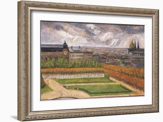 View of the Tuileries, 1995-Pedro Diego Alvarado-Framed Giclee Print