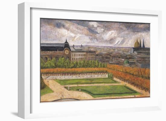 View of the Tuileries, 1995-Pedro Diego Alvarado-Framed Giclee Print