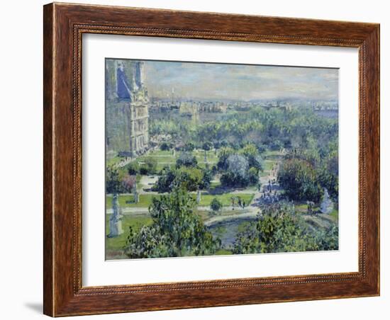 View of the Tuileries Gardens, Paris, 1876-Claude Monet-Framed Premium Giclee Print