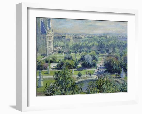 View of the Tuileries Gardens, Paris, 1876-Claude Monet-Framed Premium Giclee Print