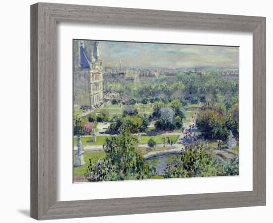 View of the Tuileries Gardens, Paris, 1876-Claude Monet-Framed Giclee Print