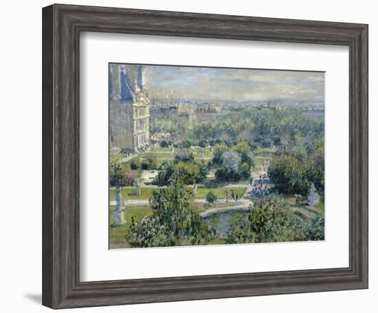 View of the Tuileries-Claude Monet-Framed Giclee Print