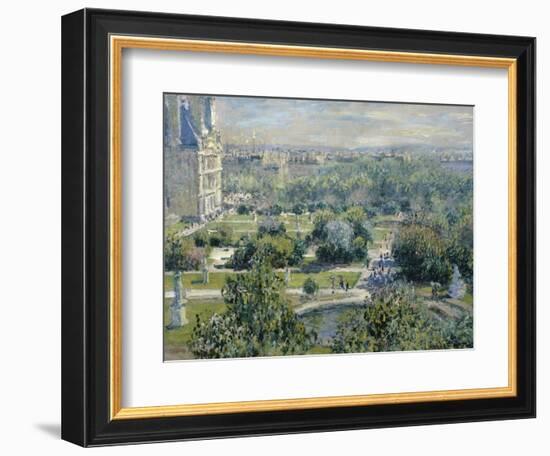 View of the Tuileries-Claude Monet-Framed Giclee Print