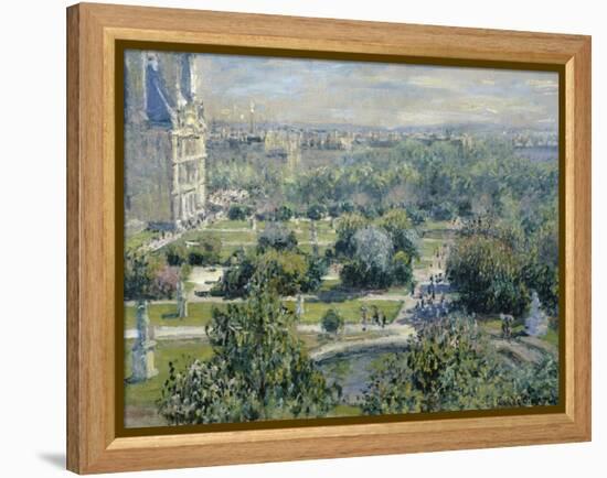 View of the Tuileries-Claude Monet-Framed Premier Image Canvas