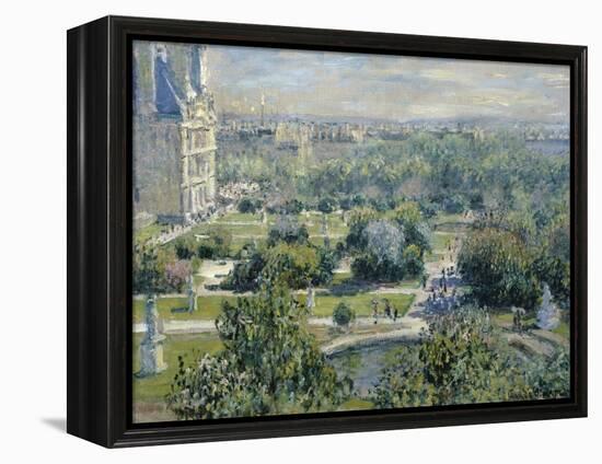 View of the Tuileries-Claude Monet-Framed Premier Image Canvas