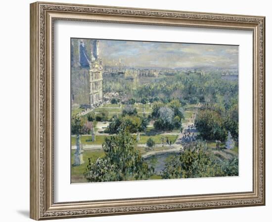 View of the Tuileries-Claude Monet-Framed Giclee Print