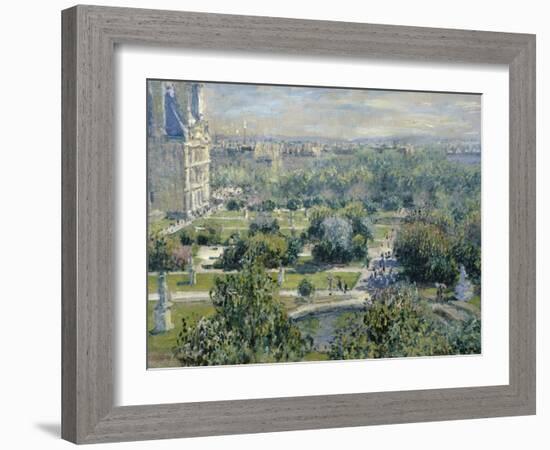 View of the Tuileries-Claude Monet-Framed Giclee Print