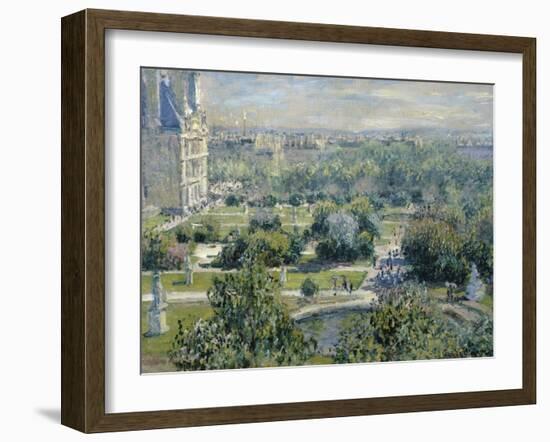 View of the Tuileries-Claude Monet-Framed Giclee Print