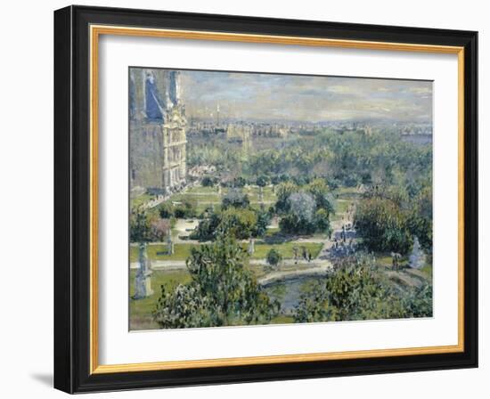 View of the Tuileries-Claude Monet-Framed Giclee Print