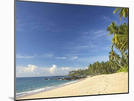 View of the Unspoilt Beach at Palm Paradise Cabanas, Tangalle, South Coast, Sri Lanka, Asia-Peter Barritt-Mounted Photographic Print