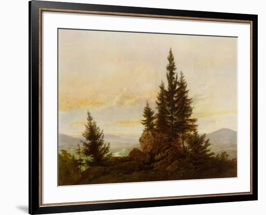 View of the Valley-Caspar David Friedrich-Framed Collectable Print