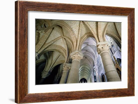 View of the Vaulting in the Ambulatory, C.1140-44 (Photo)-French-Framed Giclee Print