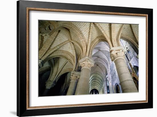 View of the Vaulting in the Ambulatory, C.1140-44 (Photo)-French-Framed Giclee Print