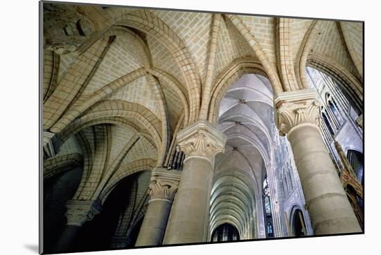 View of the Vaulting in the Ambulatory, C.1140-44 (Photo)-French-Mounted Giclee Print