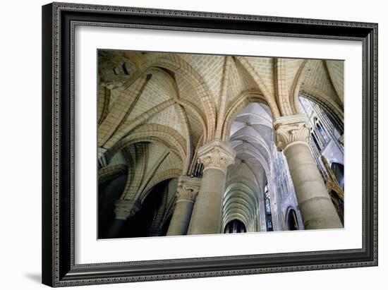 View of the Vaulting in the Ambulatory, C.1140-44 (Photo)-French-Framed Giclee Print