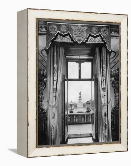 View of the Victoria Monument from Inside Buckingham Palace, London, 1935-null-Framed Premier Image Canvas