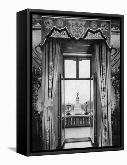 View of the Victoria Monument from Inside Buckingham Palace, London, 1935-null-Framed Premier Image Canvas