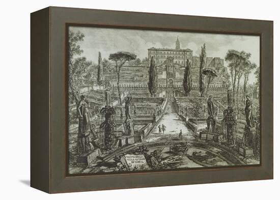 View of the Villa D'Este in Tivoli-Giovanni Battista Piranesi-Framed Premier Image Canvas