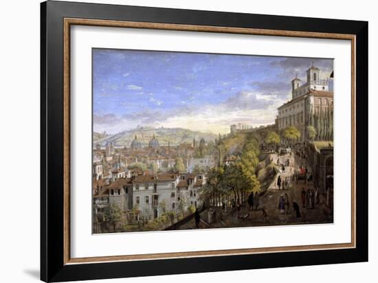 View of the Villa Medici, Rome-Gaspar van Wittel-Framed Giclee Print