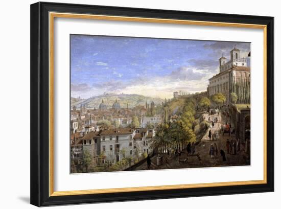 View of the Villa Medici, Rome-Gaspar van Wittel-Framed Giclee Print