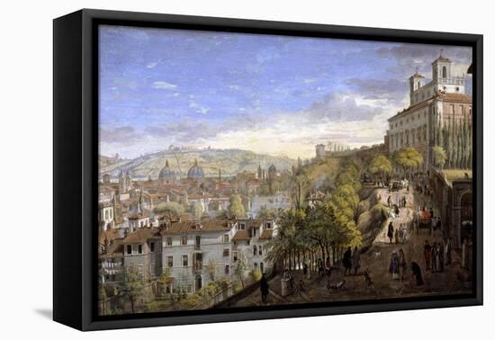 View of the Villa Medici, Rome-Gaspar van Wittel-Framed Premier Image Canvas