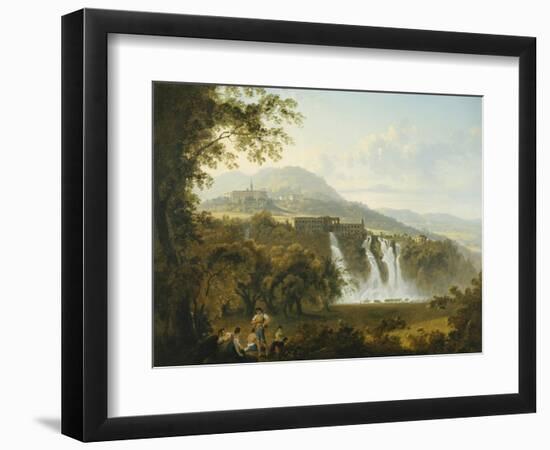 View of the Villa of Marcenas and Falls of Anio-Julius Caesar Ibbetson-Framed Giclee Print