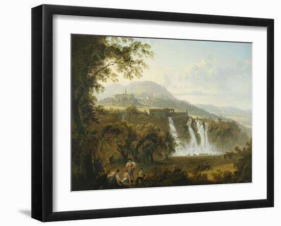 View of the Villa of Marcenas and Falls of Anio-Julius Caesar Ibbetson-Framed Giclee Print