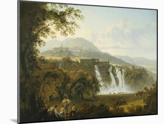 View of the Villa of Marcenas and Falls of Anio-Julius Caesar Ibbetson-Mounted Giclee Print