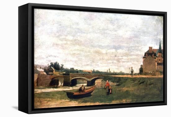 View of the Village, C1855-1892-Stanislas Lepine-Framed Premier Image Canvas
