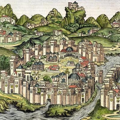 View of the Walled City of Constantinople, from the
