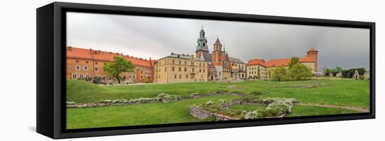 View of the Wawel Castle with the Wawel Cathedral, Krakow, Poland-null-Framed Stretched Canvas