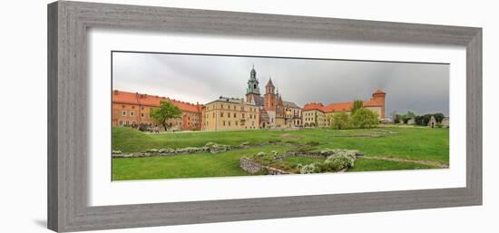 View of the Wawel Castle with the Wawel Cathedral, Krakow, Poland-null-Framed Photographic Print