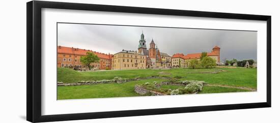 View of the Wawel Castle with the Wawel Cathedral, Krakow, Poland-null-Framed Photographic Print