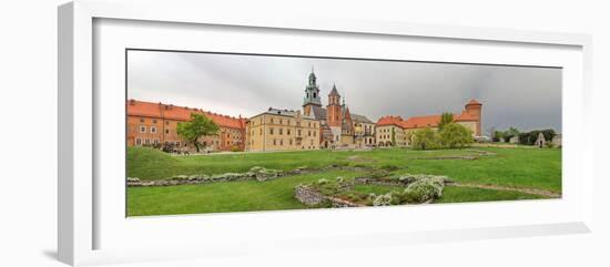 View of the Wawel Castle with the Wawel Cathedral, Krakow, Poland-null-Framed Photographic Print