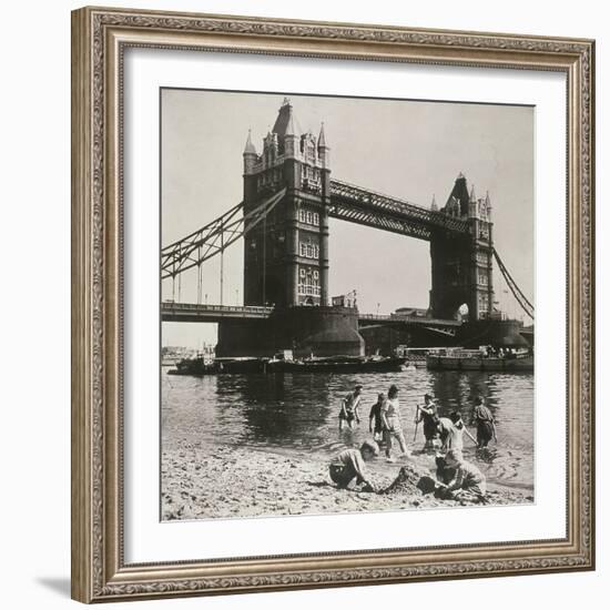 View of the West Side of Tower Bridge, London, C1950-null-Framed Photographic Print