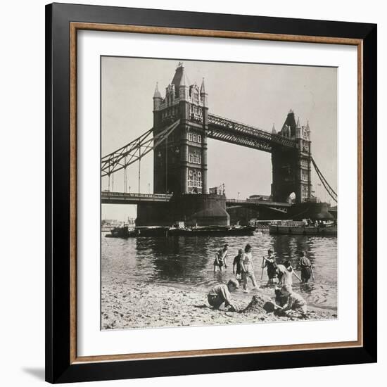 View of the West Side of Tower Bridge, London, C1950-null-Framed Photographic Print