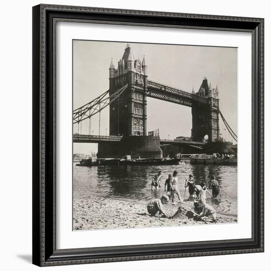 View of the West Side of Tower Bridge, London, C1950-null-Framed Photographic Print