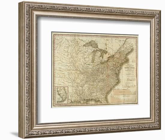 View of the Whole Internal Navigation of the United States, c.1830-Henry S^ Tanner-Framed Art Print