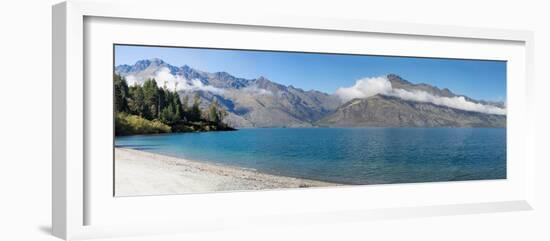 View of the Wilson Bay, Lake Wakatipu Seen from Glenorchy-Queenstown Road, Otago Region-null-Framed Photographic Print