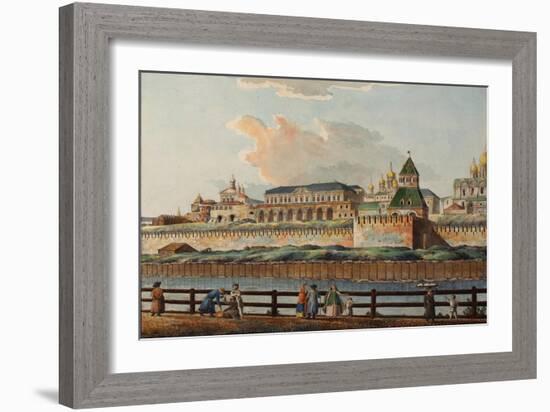 View of the Winter Kremlin Palace from Moskva River, 1780S-Francesco Camporesi-Framed Giclee Print