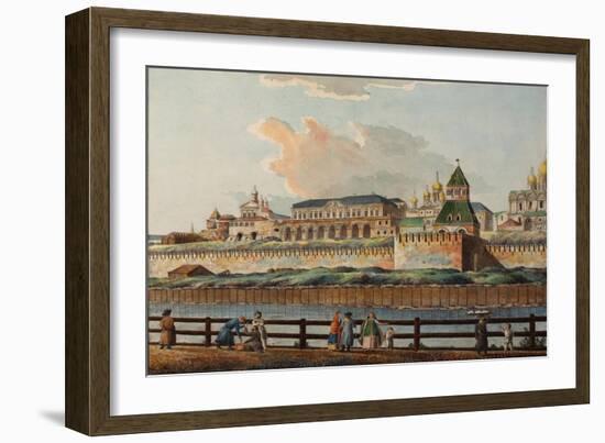 View of the Winter Kremlin Palace from Moskva River, 1780S-Francesco Camporesi-Framed Giclee Print