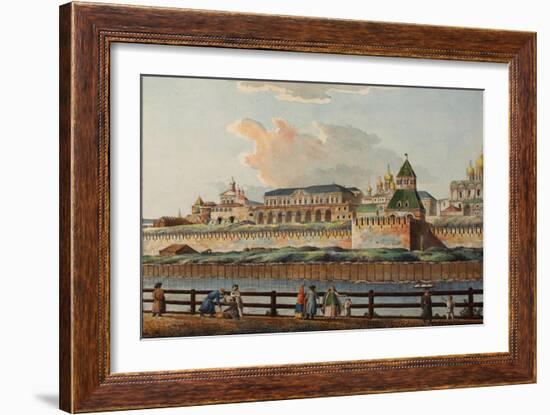 View of the Winter Kremlin Palace from Moskva River, 1780S-Francesco Camporesi-Framed Giclee Print