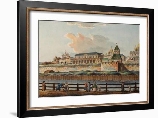 View of the Winter Kremlin Palace from Moskva River, 1780S-Francesco Camporesi-Framed Giclee Print