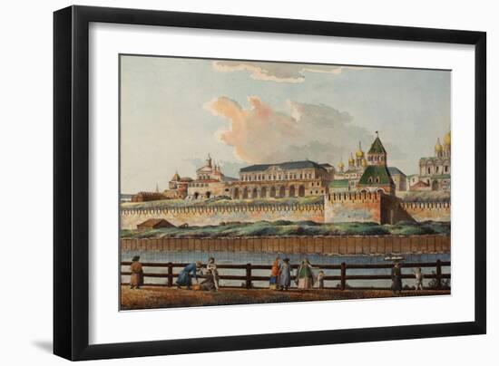 View of the Winter Kremlin Palace from Moskva River, 1780S-Francesco Camporesi-Framed Giclee Print