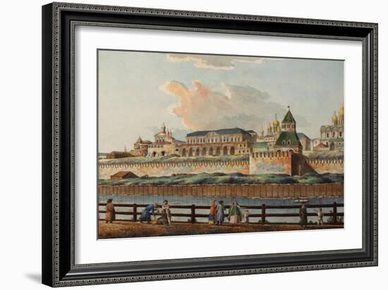 View of the Winter Kremlin Palace from Moskva River, 1780S-Francesco Camporesi-Framed Giclee Print