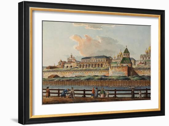 View of the Winter Kremlin Palace from Moskva River, 1780S-Francesco Camporesi-Framed Giclee Print