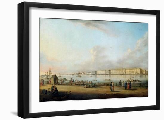 View of the Winter Palace of the Vasilyevsky Island, 1796-Johann Georg Von Mayr-Framed Giclee Print